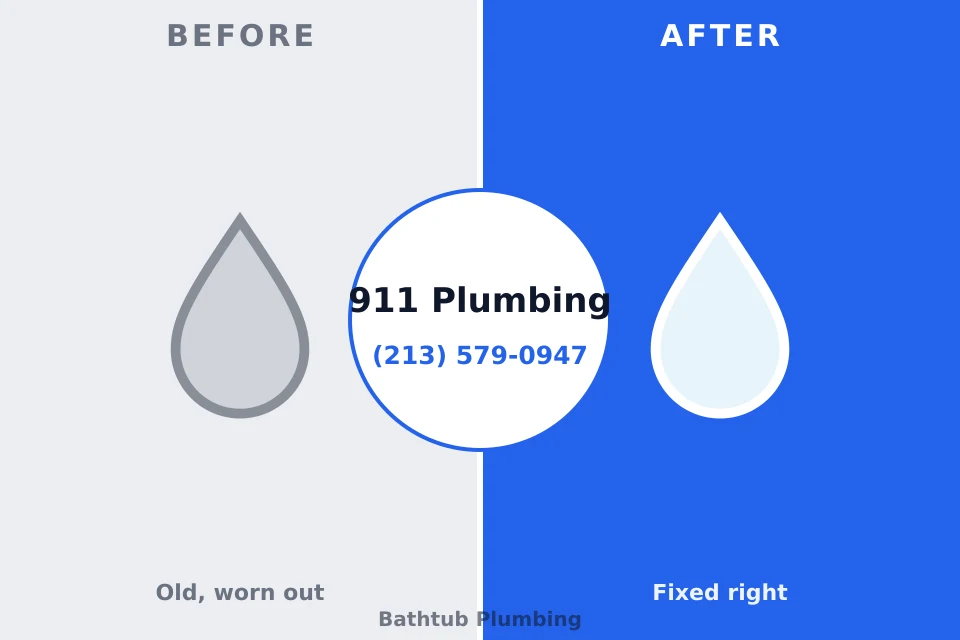 Before and after: plumbing repair Marquette Heights, IL